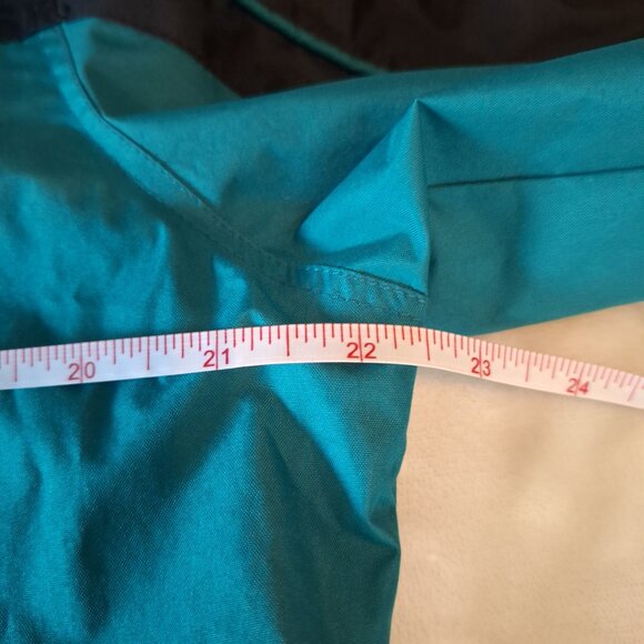 I5 Apparel Men's Size M Lightweight Windbreaker Rain Jacket Teal Black Full Zip - Picture 4 of 12